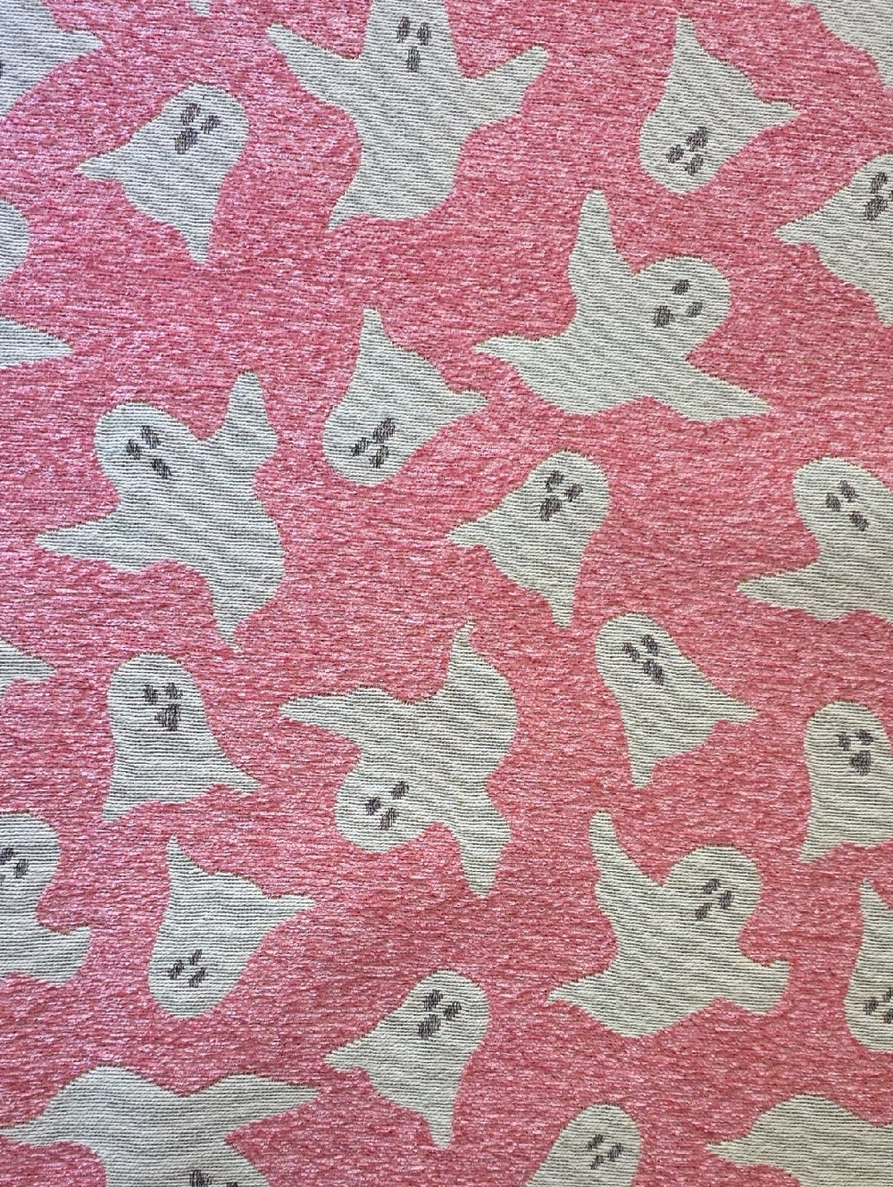 Pink Ghost Pattern Area Rug 3 By 5 Feet - Picture 2 of 6
